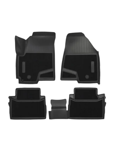 Коврики салонные комбинированные Unidec (черные) Jetour X50 (2024-2025)