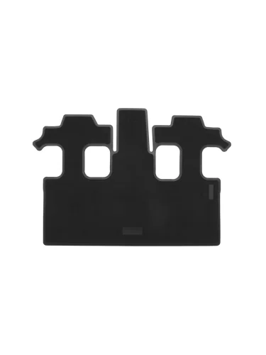 Коврики салонные комбинированные (3 ряд) Unidec (черные) Toyota Land Cruiser Prado J250 (2023-2025)