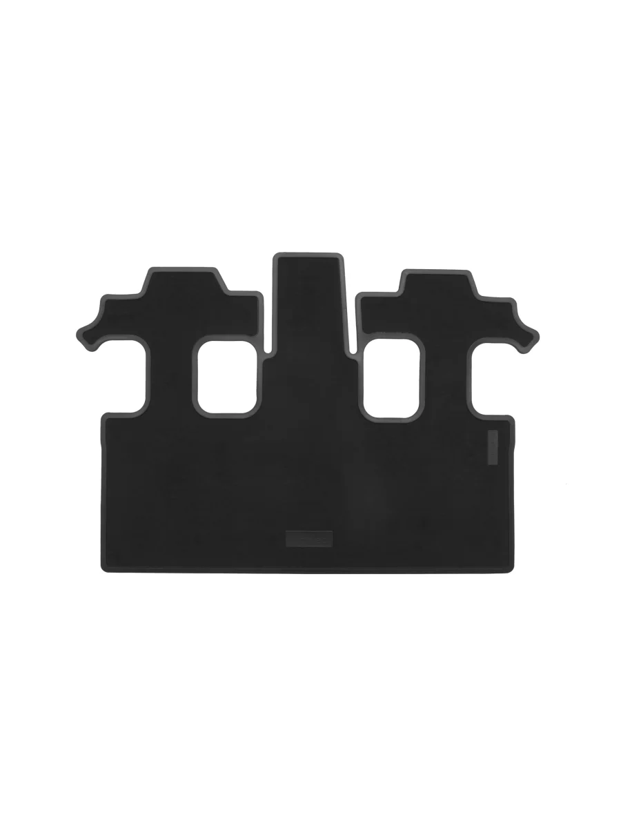 Коврики салонные комбинированные (3 ряд) Unidec Toyota Land Cruiser Prado J250 (2023-2025) (черные)  в Самаре Самарской области