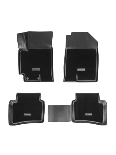 Коврики салонные комбинированные Unidec (черные) Solaris HS (2024-2025)