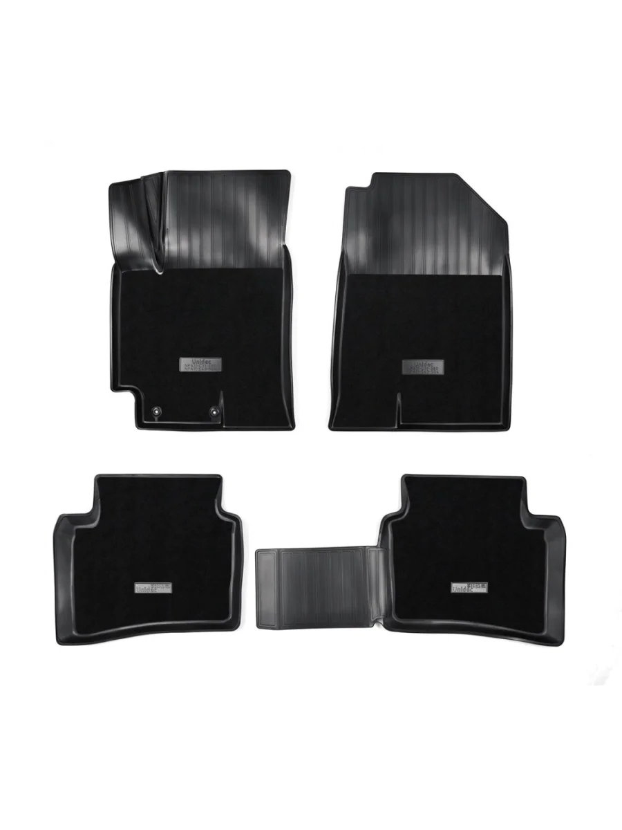 Коврики салонные комбинированные Unidec Solaris KRS (2024-2025) (черные)  в Перми Пермском крае