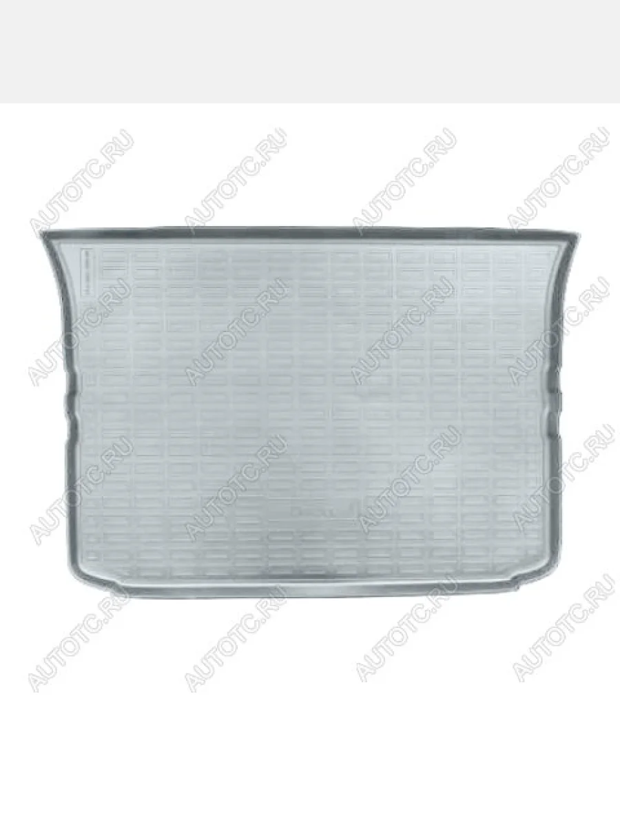 Коврик багажника (полиуретан) Norplast Unidec Dacia Spring 1 BBG хэтчбэк дорестайлинг (2020-2022) (серый)  с доставкой в г. Пермь