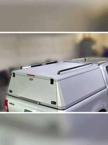 Кунг (алюминий Premium Silver) 2мм с рейлингами на крышу кунга (комплект Premium) Jac T8 Pro 4WD 2.4T МКПП 2023-