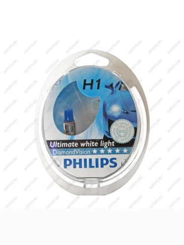 Лампа 12V H1 55W P14.5s бокс (2шт.) Diamond Vision PHILIPS PHILIPS 12258dvs2