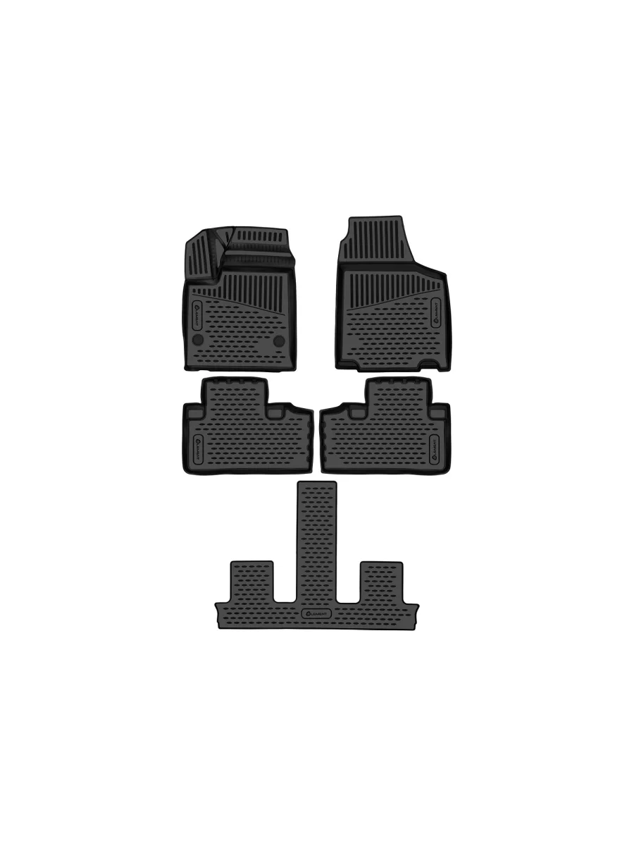  Коврики 3D в салон Element  Aito M7 (2021-2025) 1 (черные)  с доставкой в г. Керчь