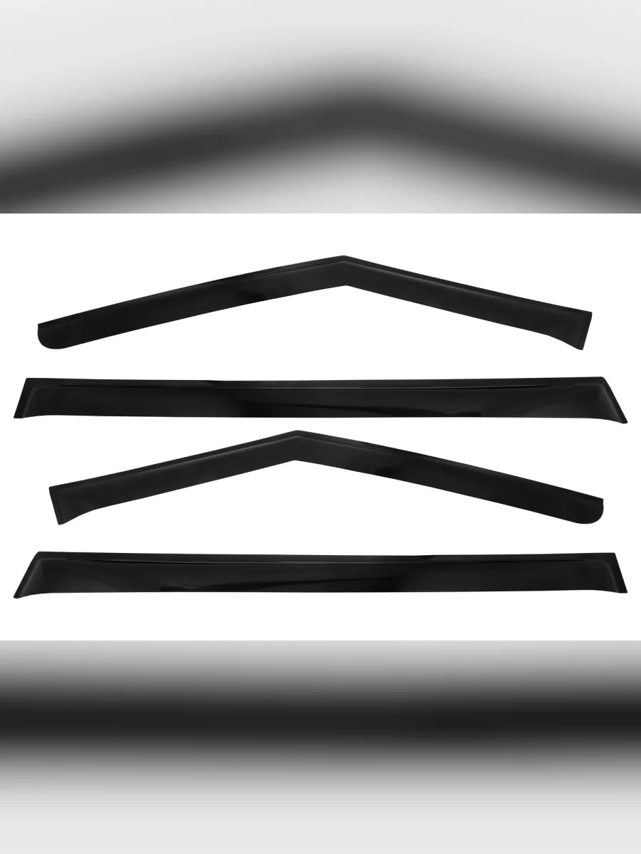 Дефлекторы окон REIN  Hyundai Santa Fe (2022-2025) 5 MX5 (черные)  в Самаре Самарской области