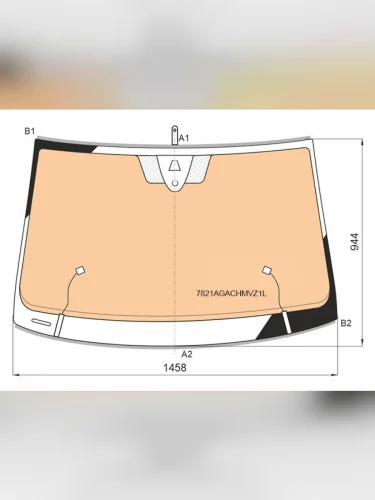 Стекло лобовое (Обогрев полный Камера Датчик дождя Молдинг) Skoda Karoq 17-  Volkswagen Taos 20- SISECAM 7821agachmvz1l