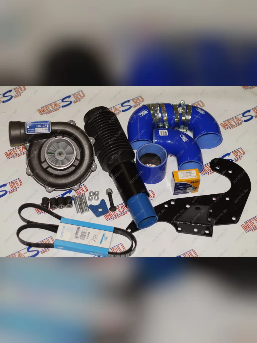 Комплект с нагнетателем ПК23-e для ам 2101-2107 и 21214 Нива без ГУРа Optibelt 688245693  в Керчи Республика Крым