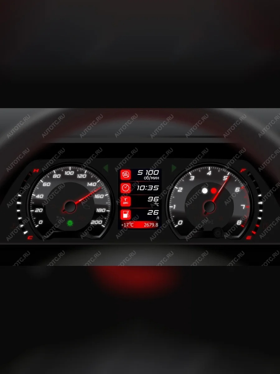 Электронная комбинация Lada Samara 2 - 2110 GAMMA GF-826 (стрелочная) Ferrum 688246923  в Керчи Республика Крым