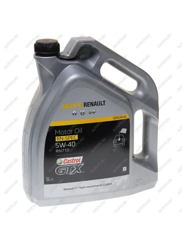 Масло моторное RENAULT 5W40 синт.5л GTX RN-SPEC RN710 OE RENAULT 7711943691