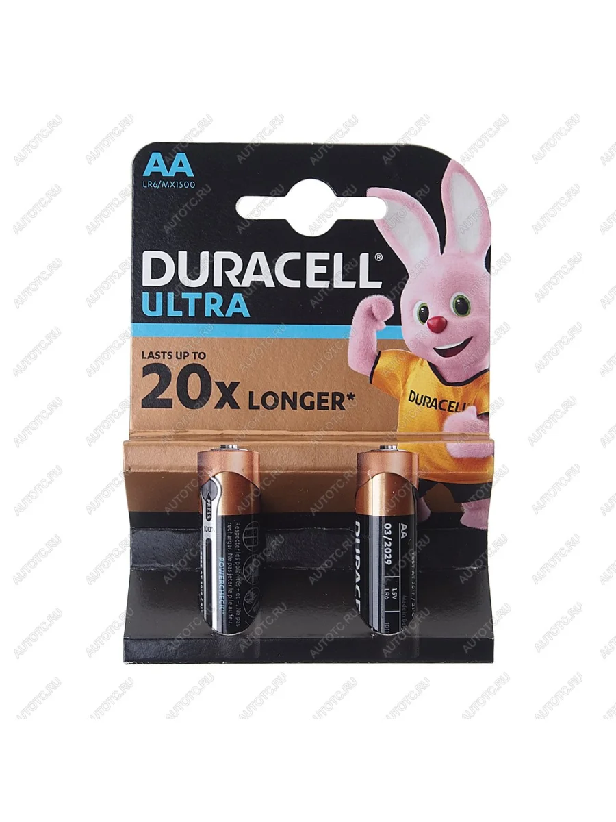 Батарейка AA LR6 1.5V блистер 2шт. (цена за 1шт.) Alkaline Ultra Power DURACELL DURACELL lr6u-2bl  в Самаре Самарской области