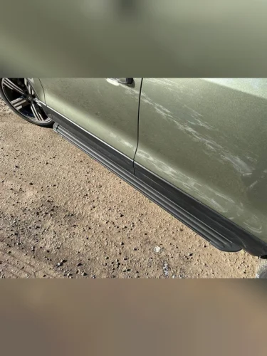 Пороги алюминиевые u0022Slim Line Blacku0022 2020 мм Rox 01 2024