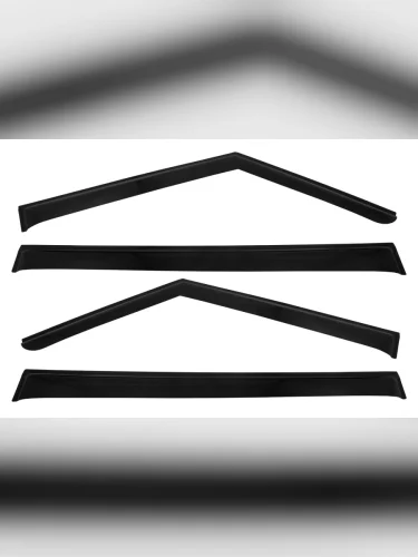 Дефлекторы окон REIN (черные) Jetour T2 (2024-2025)