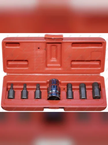 Набор бит 12 HEX Н4-12мм 6-ти гранных с держателем 7 предметов АВТОДЕЛО АВТОДЕЛО 40647