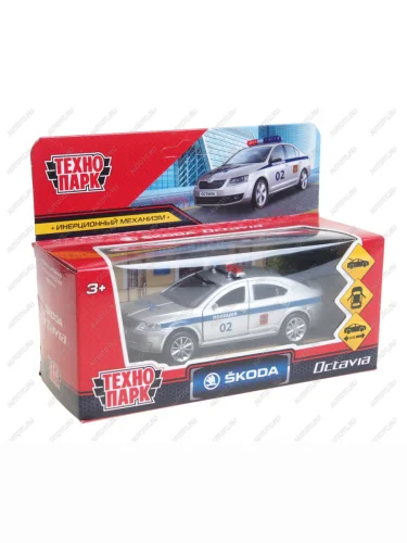 Модель автомобиля SKODA Oktavia металлическая 1:43 ТЕХНОПАРК ТЕХНОПАРК oktavia-p