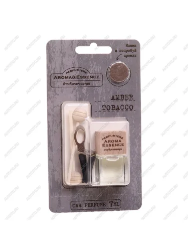 Ароматизатор на дефлектор (amber tobacco) с деревянной крышкой 7г Aroma & Essence FOUETTE FOUETTE aed-08