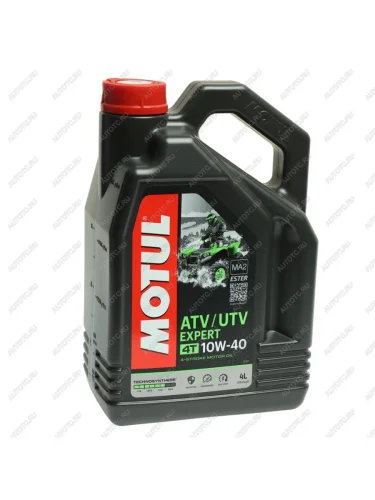 Масло моторное для 4-х тактных двигателей ATV-UTV EXPERT 4T 10W40 псинт.4л MOTUL MOTUL 113175