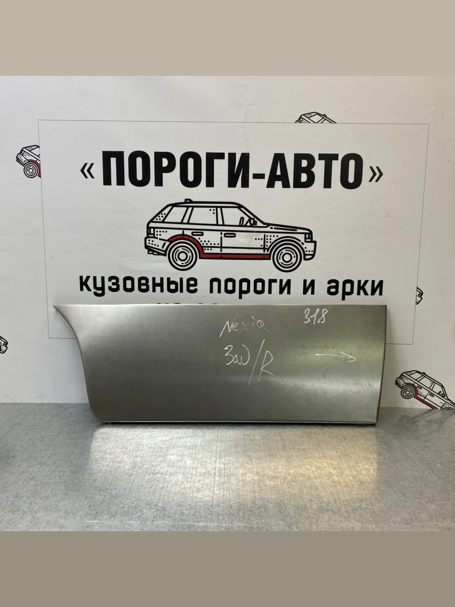 Правая ремонтная пенка задней двери ПОРОГИ-АВТО Opel Kadett 6 E седан дорестайлинг (1984-1989) (холоднокатаная сталь 0.8 мм)  в Самаре Самарской области