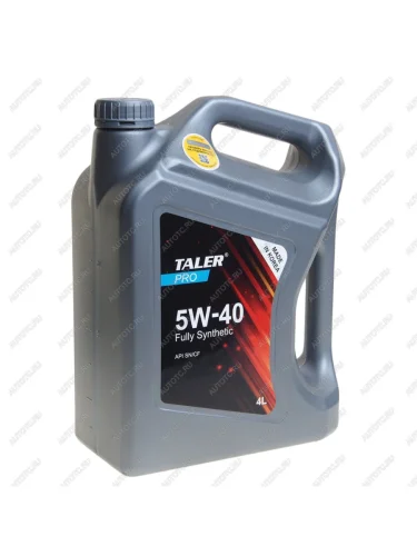 Масло моторное PRO SNCF 5W40 синт.4л TALER TALER 700421