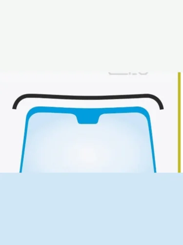 Молдинг лобового стекла (сверху) ALP (черный)  