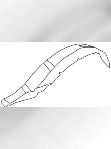 PAJERO SPORT (+USA) ПОДКРЫЛОК ПЕРЕДН КРЫЛА ЛЕВ (Тайвань) BodyParts mbpas97-300-l