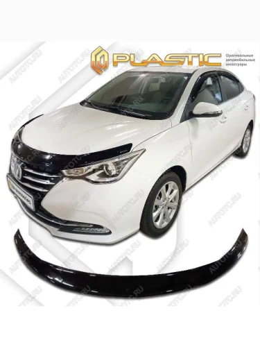 Дефлектор капота Classic черный Changan Alsvin III поколение, седан, рынок РФ 2018 - н.в.