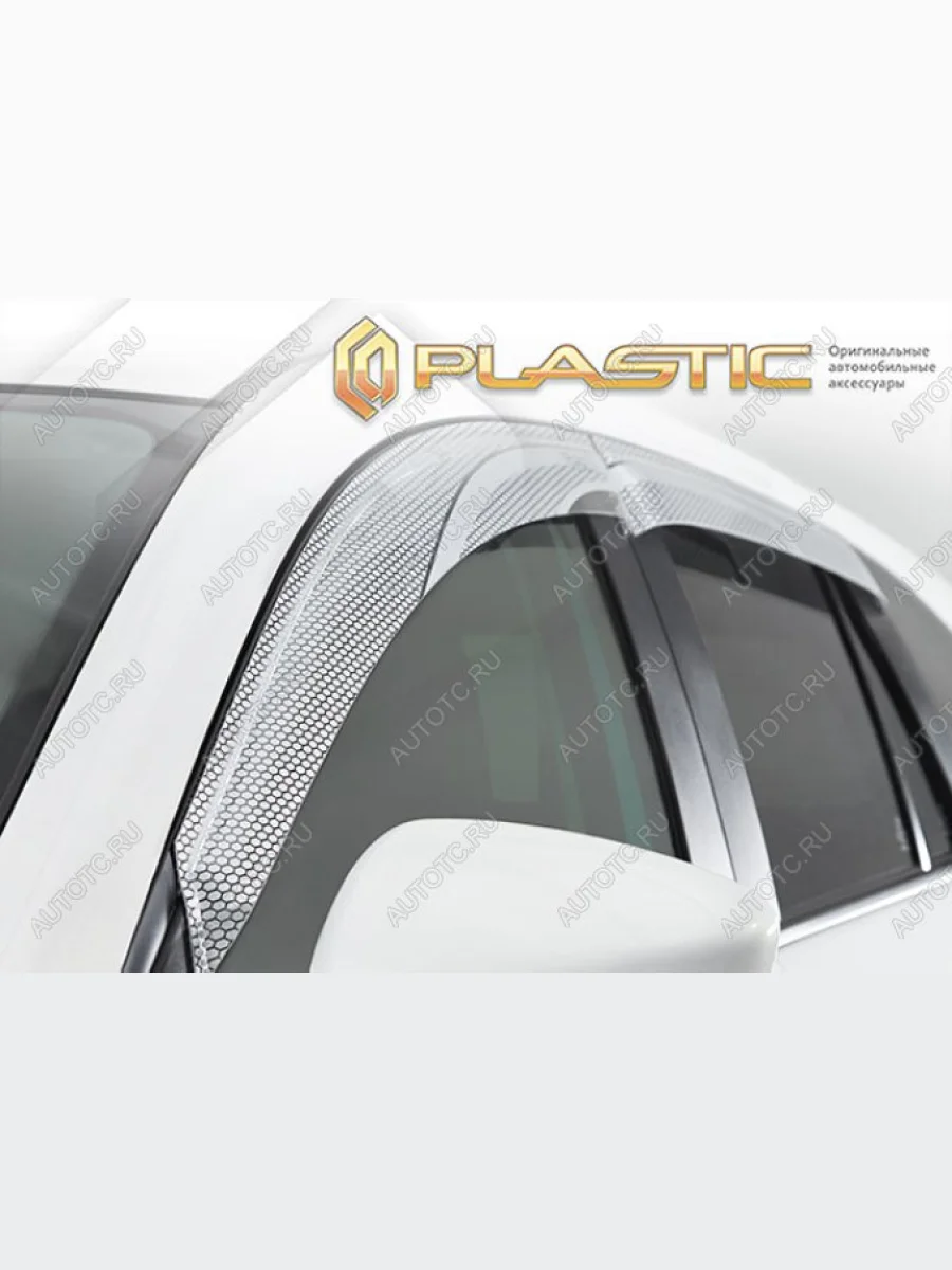 Дефлектора окон CA Plastic VGV U75 Plus 2021 (2021-2025) (Серия Art серебро, без хром молдинга)  в Перми Пермском крае