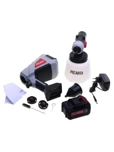 Краскораспылитель аккумуляторный 20.0В 4.0Ач 1л 0.8лмин. РЕСАНТА РЕСАНТА акп-20li