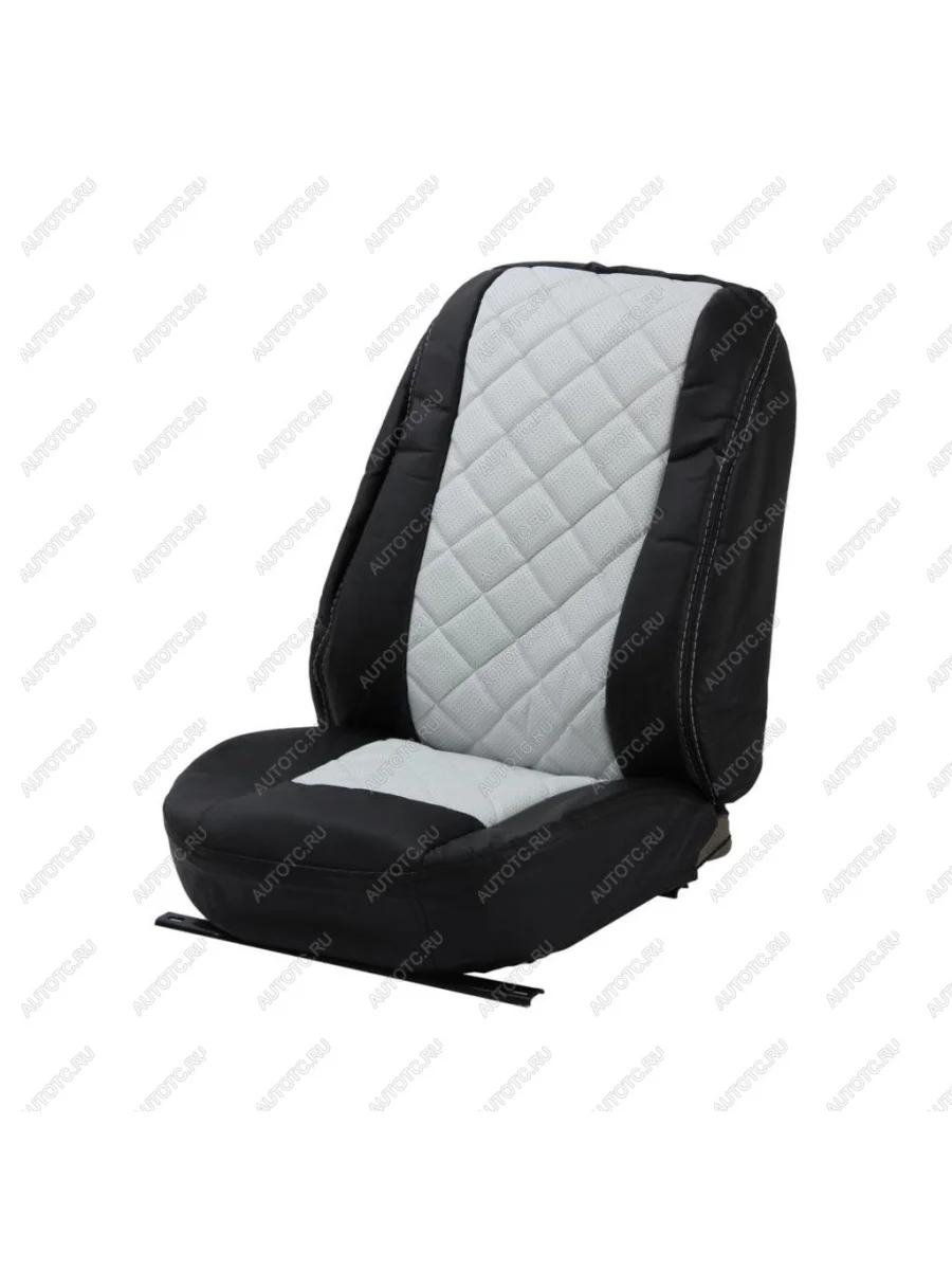 Авточехлы универсальные экокожа черно-белые комплект Centurion Brevon PANDORA-A PANDORA-A cen-1105 bkwt  с доставкой в г. Керчь