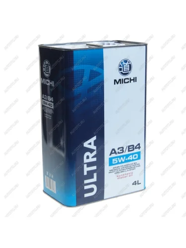 Масло моторное ULTRA A3B4 5W40 синт.4л MICHI MICHI 4637226