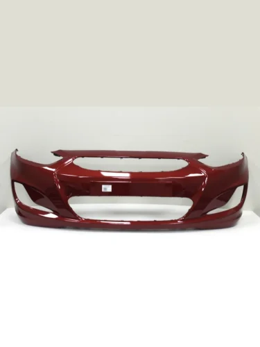 Бампер передний ТехноПласт (окрашенный) (Granet Red TDY (Красный гранат перламутр)) Hyundai Solaris RBr хэтчбэк дорестайлинг (2010-2014)