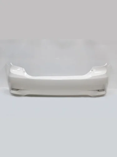 Бампер задний DAR (окрашенный) (Белый (Super White 040)) Toyota Corolla ( E140,  E150) (2009-2013) седан рестайлинг