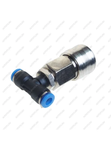 Соединитель трубки ПВХ,полиамид d=6мм тройник с быстросъемом -14SF(cutter)-E европейский тип NBPT NBPT 86628