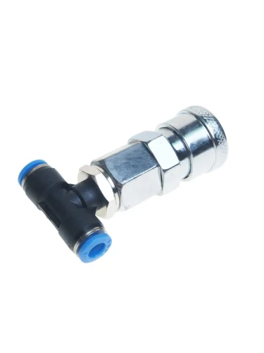 Соединитель трубки ПВХ,полиамид d=6мм тройник с быстросъемом 20SF азиатский тип NBPT NBPT 86635