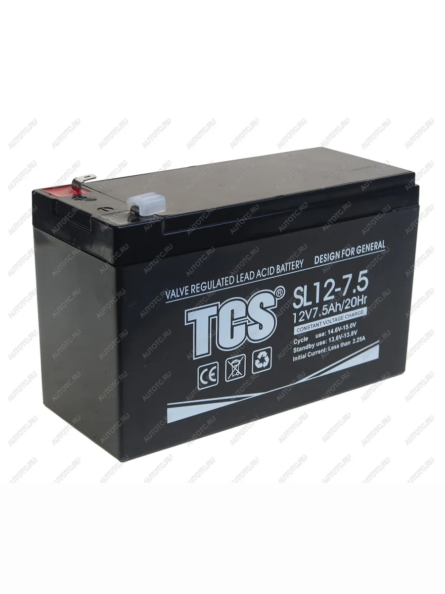 Аккумулятор TCS SL 7.5Ач TCS 6ст7.5 sl 12-7.5  с доставкой в г. Самара