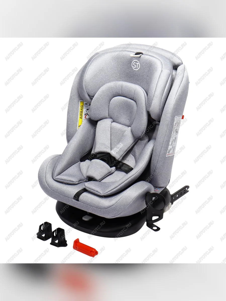 Автокресло детское 0-36кг (0+I-ll-IlI) 0-12лет светло-серое трансформер Isofix Boss SMART TRAVEL SMART TRAVEL kres3894  в Перми Пермском крае
