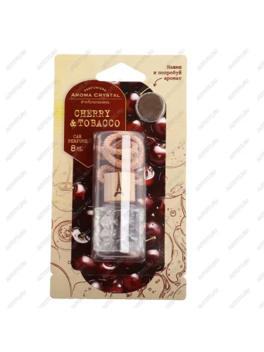 Ароматизатор подвесной жидкостный (cherry&tobacco) с деревянной крышкой 8г Aroma Cristal FOUETTE FOUETTE crys-02