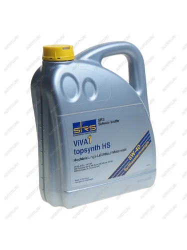 Масло моторное VIVA 1 TOPSYNTH HS 5W40 синт.4л SRS SRS 4033885002353