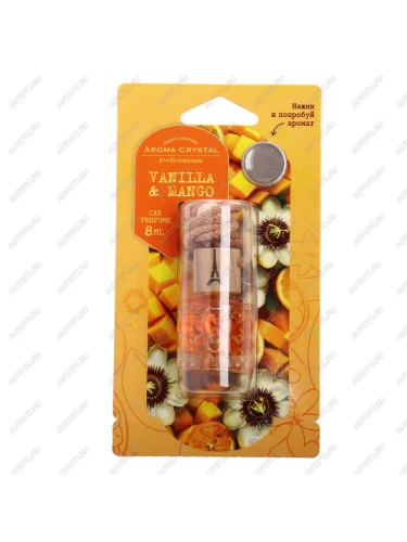 Ароматизатор подвесной жидкостный (vanilla&mango) с деревянной крышкой 8г Aroma Cristal FOUETTE FOUETTE crys-07
