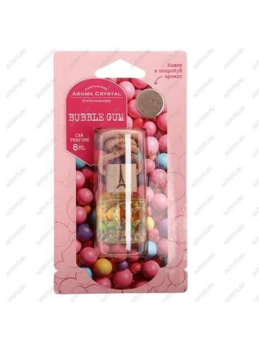 Ароматизатор подвесной жидкостный (bubble gum) с деревянной крышкой 8г Aroma Cristal FOUETTE FOUETTE crys-05