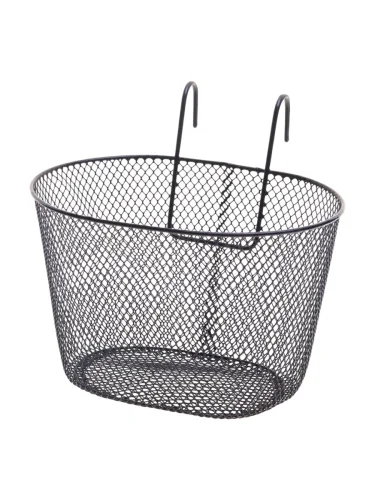 Корзина велосипедная на руль 24х18х22см детская черная NO NAME bsk888black