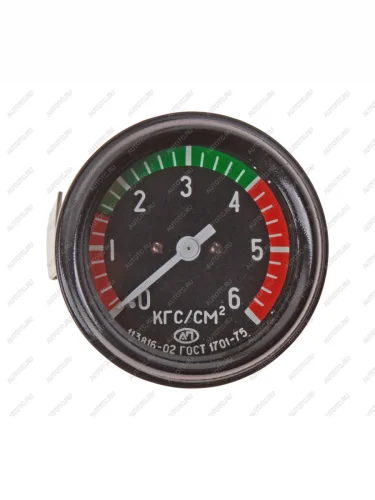 Манометр ЛТЗ воздух 6атм. АВТОПРИБОР АВТОПРИБОР НПК 1101.3816010-02