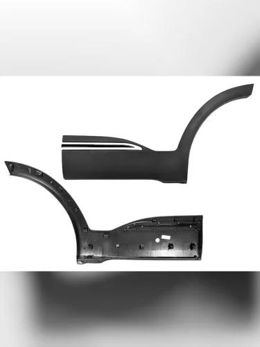 Задний левый молдинг двери SAT (черный) Chery Tiggo 4 Pro (2021-2025)