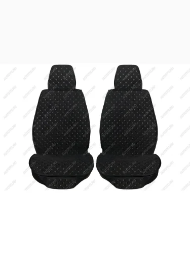 Каркасные накидки для сидений автомобиля из велюра Classic Romb Черно-бежевый Seintex 317785