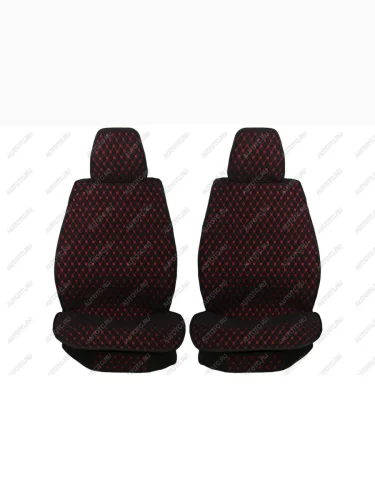 Каркасные накидки для сидений автомобиля из ткани Classic Ultra Черно-красный Seintex 317855