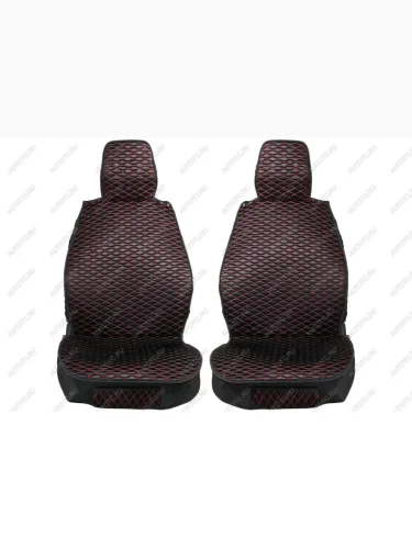 Каркасные накидки для сидений автомобиля из ткани Black Red Черно-красный Seintex 317797