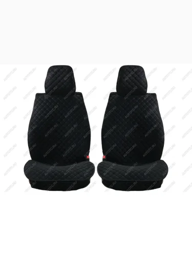 Каркасные накидки для сидений автомобиля из велюра Classic Romb Черно-синий Seintex 317853