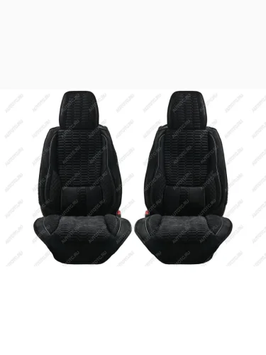 Каркасные накидки для сидений автомобиля из велюра Comfort Черный Seintex 317888