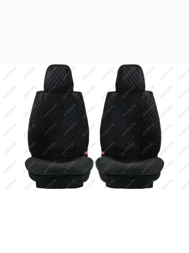 Каркасные накидки для сидений автомобиля из велюра Ellipse (передние) Черный Seintex 317671