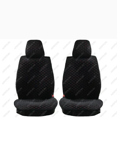 Каркасные накидки для сидений автомобиля из велюра Soty Черно-красный Seintex 317705